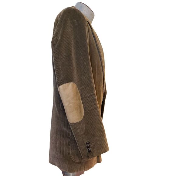 Kenneth Roberts Men’s Brown Corduroy Blazer Elbow Patches Sz. 42R - Picture 4 of 7